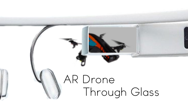 ar drone through glass