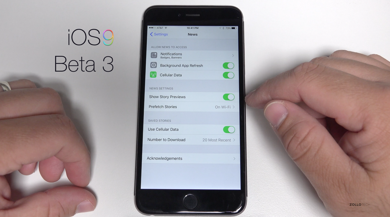 iOS9 Beta 3 Overview