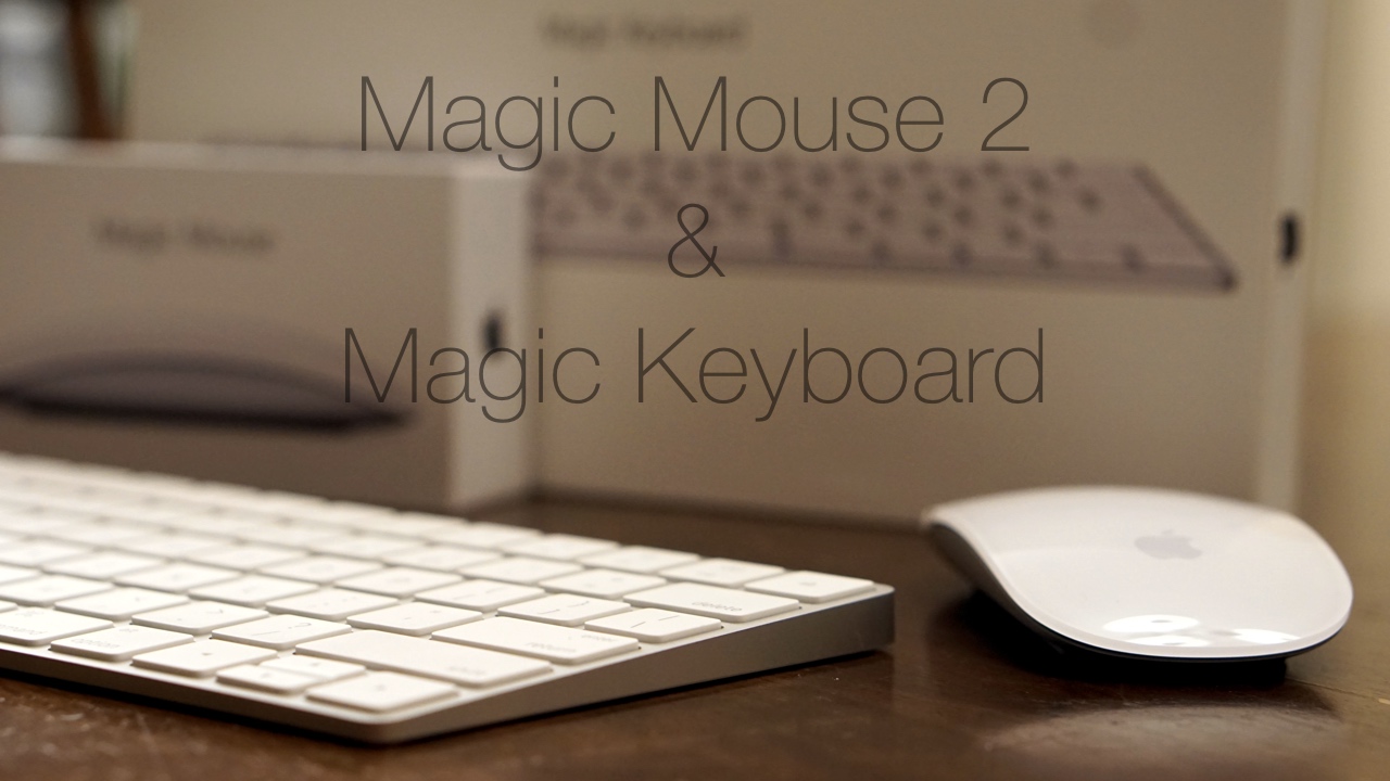 Magic Keyboard and Magic Mouse 2