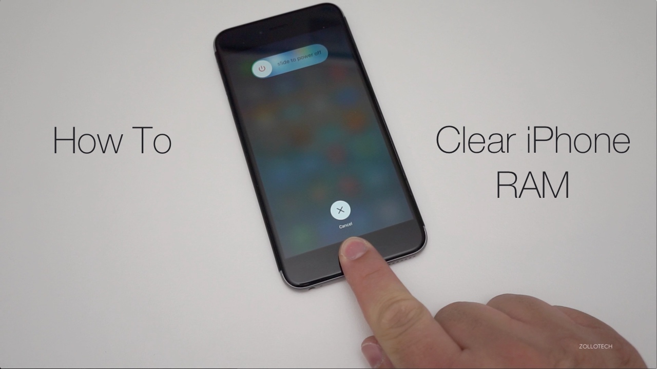 How to clear iPhone RAM Memory