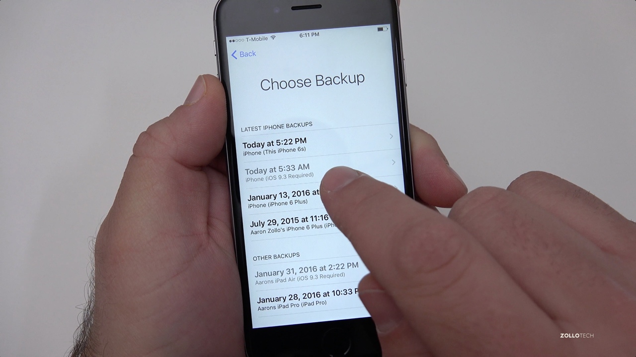 How to Restore an iPhone from an Updated iOS Backup