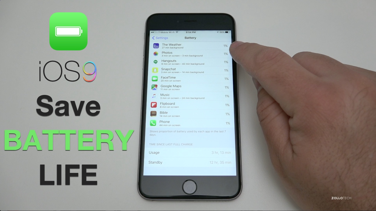 How to Save Battery Life on iOS 9 – iPhone and iPad Tips and Tricks