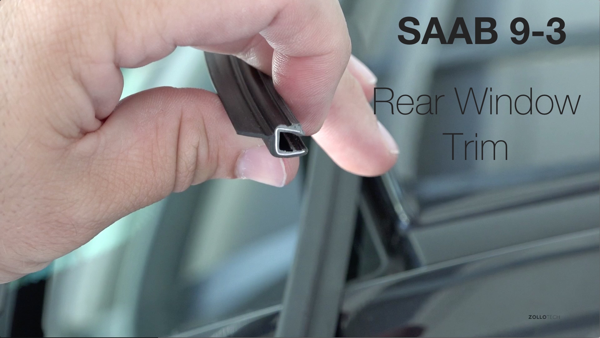 Saab 9-3 – How To Replace Rear Window Trim
