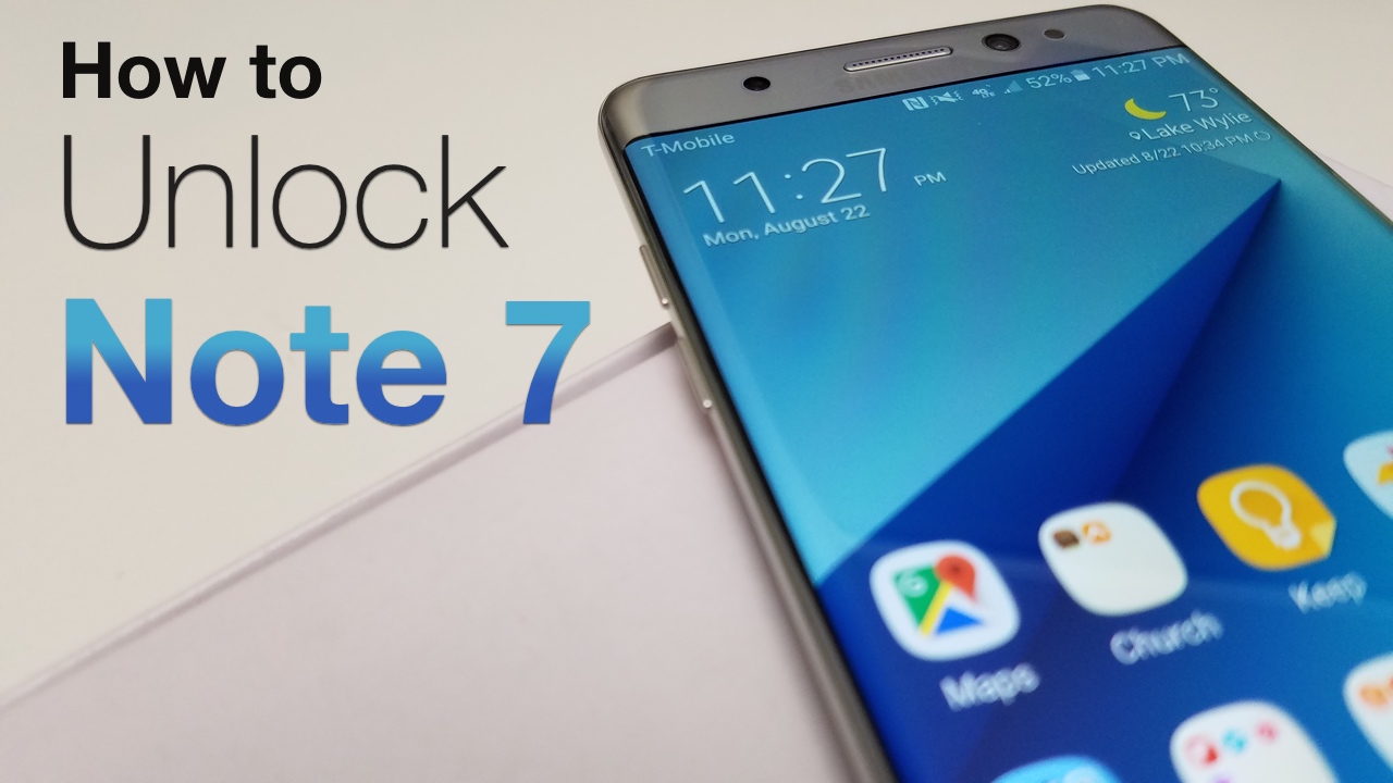How To Unlock Samsung Galaxy Note 7