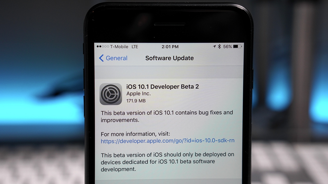 iOS 10.1 Beta 2 – What’s New?