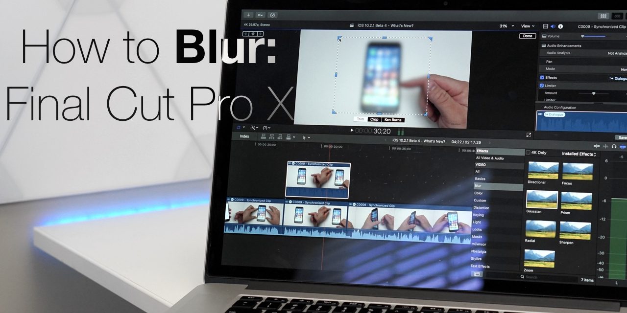 How To Blur or Hide in Final Cut Pro X