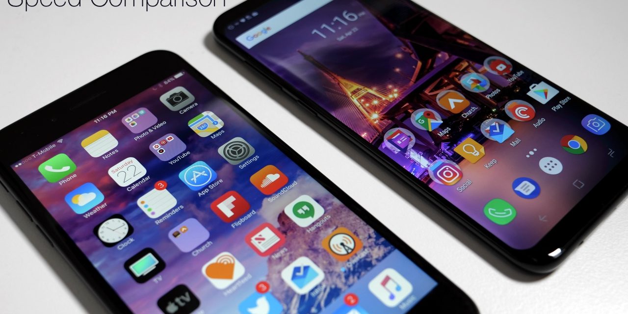 iPhone 7 Plus vs Galaxy S8+  – Speed Comparison