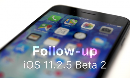 iOS 11.2.5 – Beta 2 – Follow-up