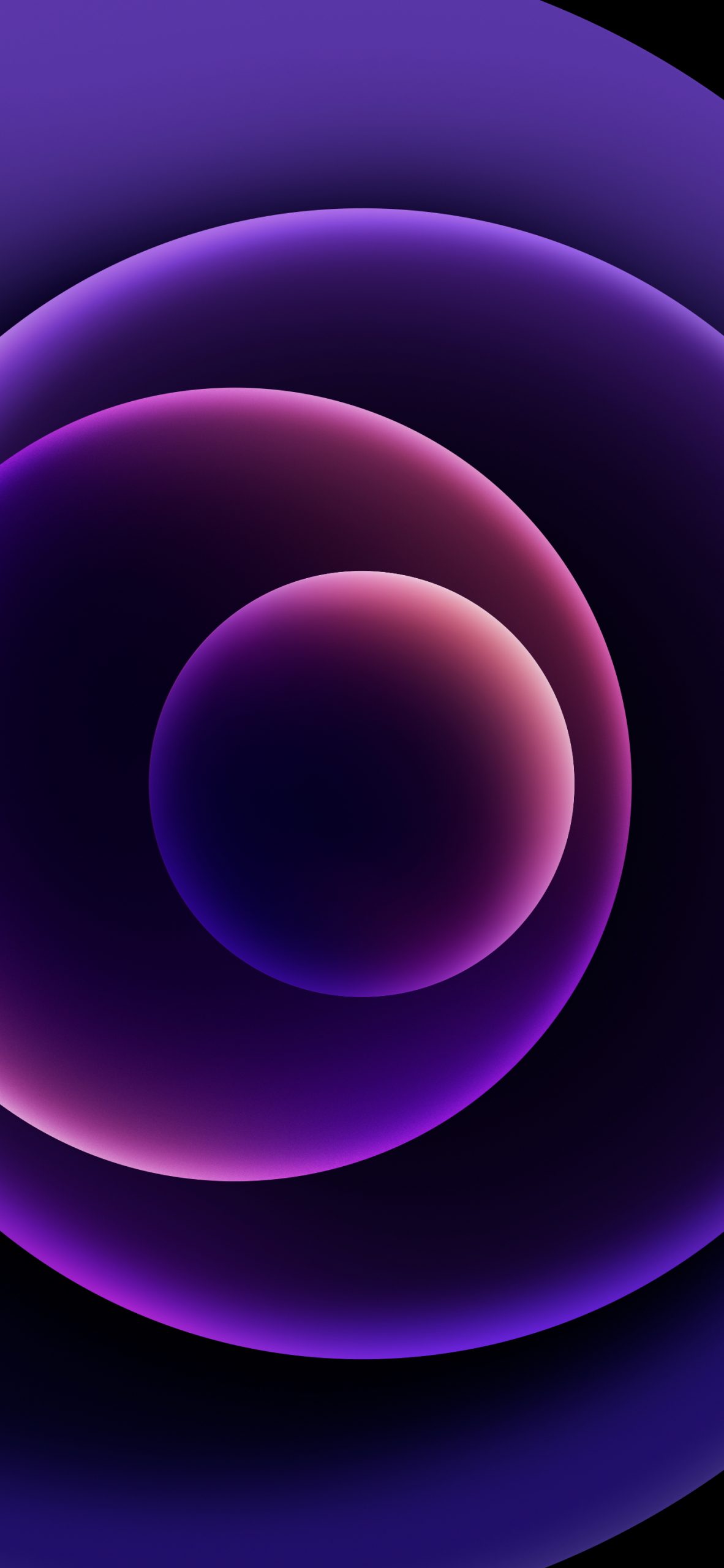 iPhone 12 Purple Wallpaper – dark mode | Zollotech