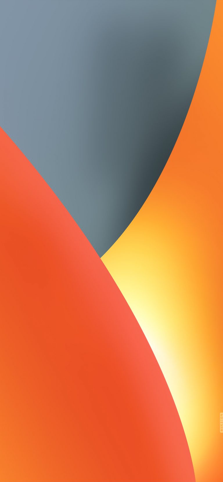 iOS 15.5 – Orange and Gray shapes by Hk3ToN | Zollotech